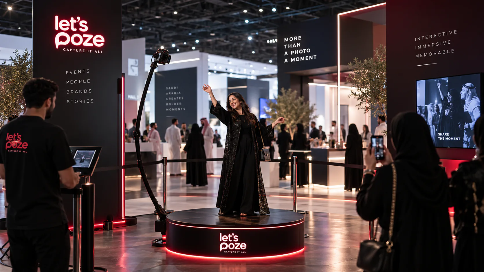 LetsPoze 360 video booth experience