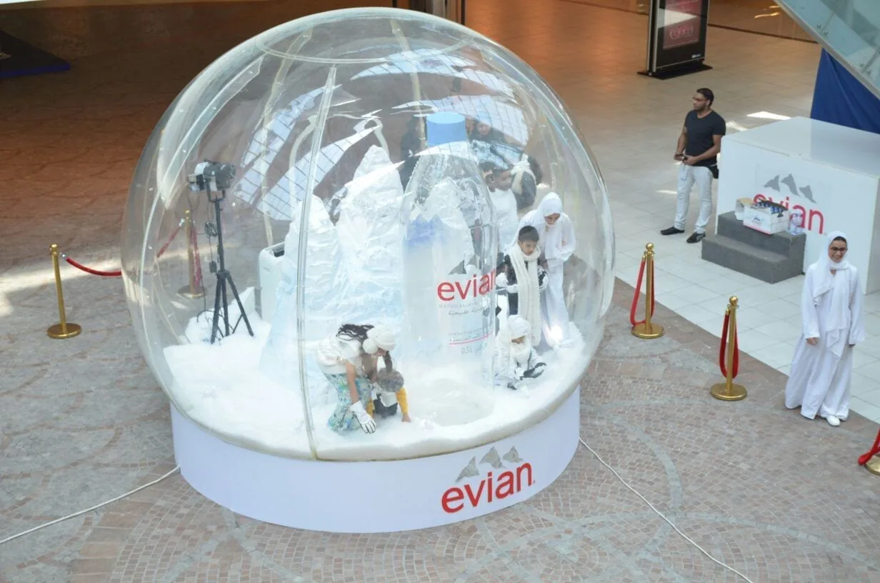 Evian Snow Globe Experience